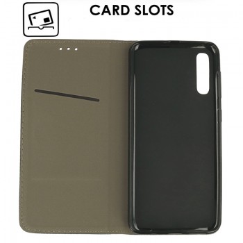 Telone atverčiamas  dėklas - juodas (Samsung A50/A30S)